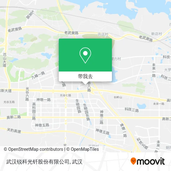 武汉锐科光钎股份有限公司地图