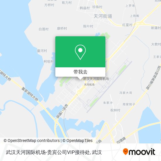 武汉天河国际机场-贵宾公司VIP接待处地图