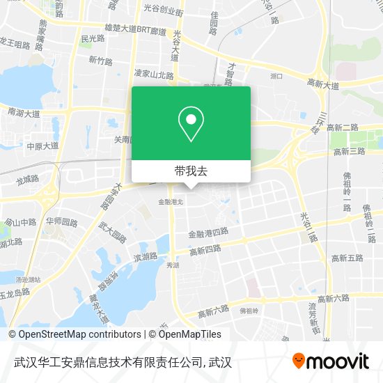 武汉华工安鼎信息技术有限责任公司地图