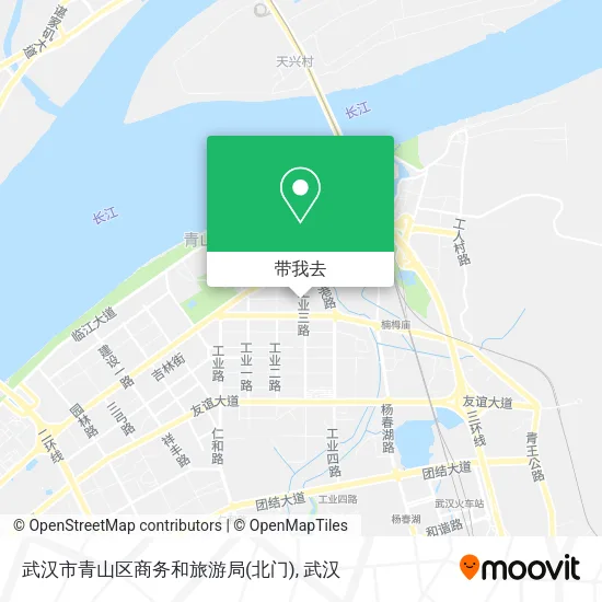 武汉市青山区商务和旅游局(北门)地图
