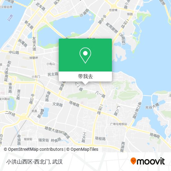 小洪山西区-西北门地图