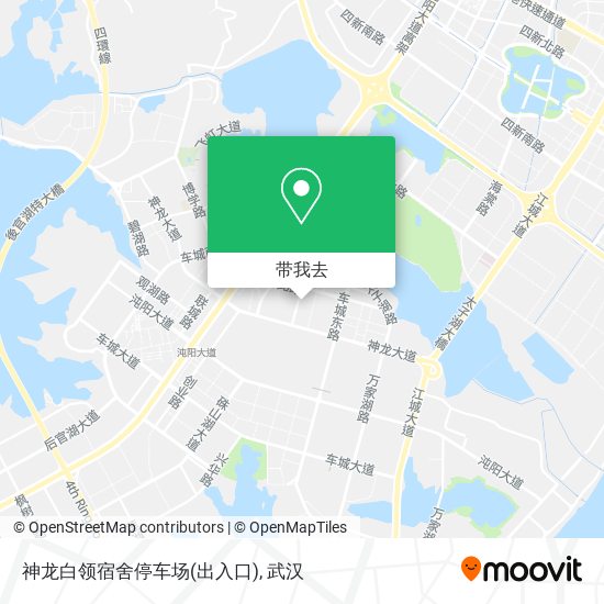 神龙白领宿舍停车场(出入口)地图