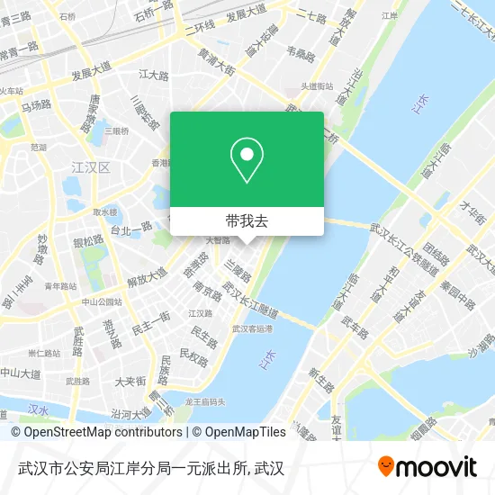 武汉市公安局江岸分局一元派出所地图