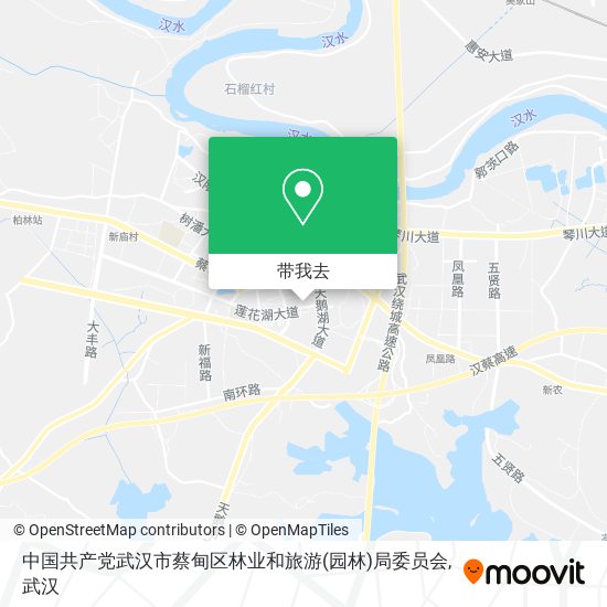 中国共产党武汉市蔡甸区林业和旅游(园林)局委员会地图