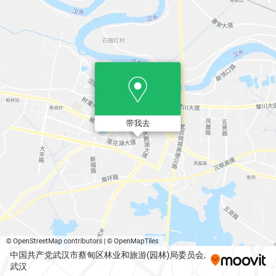 中国共产党武汉市蔡甸区林业和旅游(园林)局委员会地图
