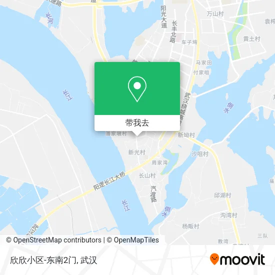 欣欣小区-东南2门地图