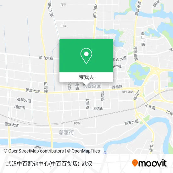 武汉中百配销中心(中百百货店)地图