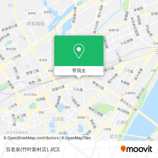 百老泉(竹叶新村店)地图
