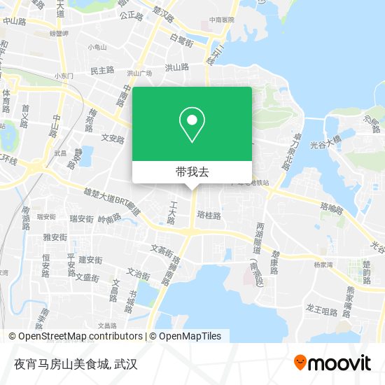 夜宵马房山美食城地图