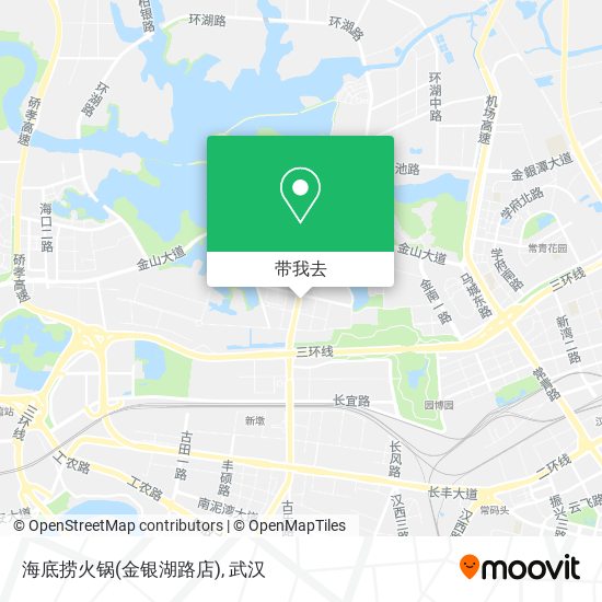 海底捞火锅(金银湖路店)地图