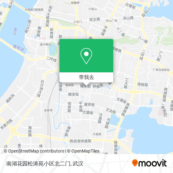 南湖花园松涛苑小区北二门地图