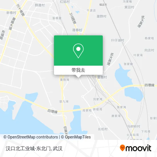 汉口北工业城-东北门地图