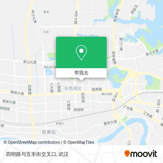 四明路与五丰街交叉口地图