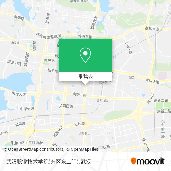 武汉职业技术学院(东区东二门)地图