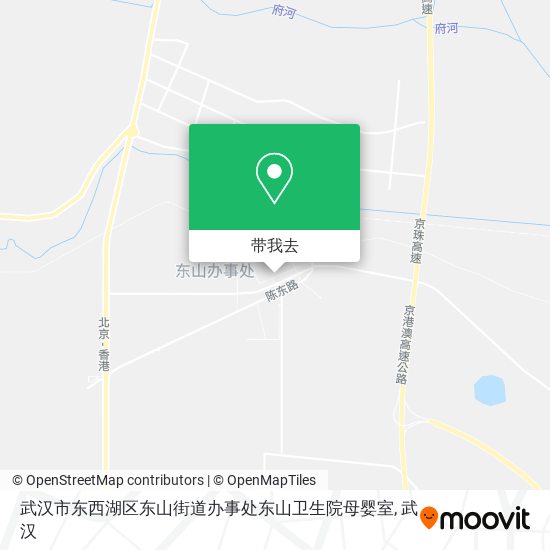 武汉市东西湖区东山街道办事处东山卫生院母婴室地图