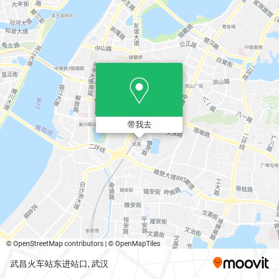 武昌火车站东进站口地图