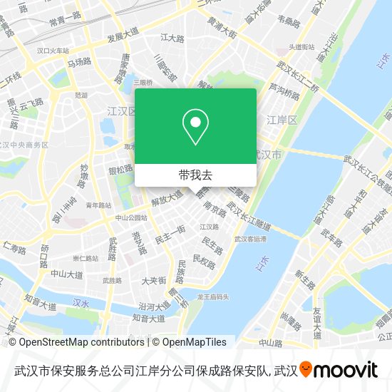 武汉市保安服务总公司江岸分公司保成路保安队地图