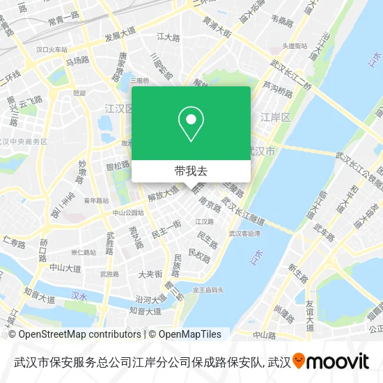 武汉市保安服务总公司江岸分公司保成路保安队地图
