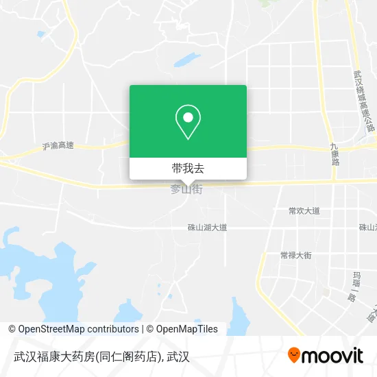 武汉福康大药房(同仁阁药店)地图