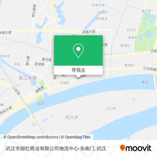 武汉市丽红商业有限公司物流中心-东南门地图