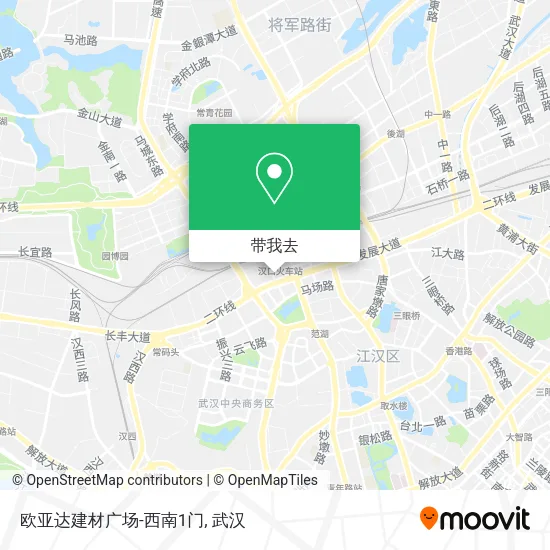 欧亚达建材广场-西南1门地图