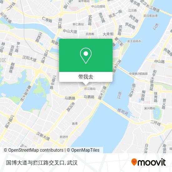 国博大道与拦江路交叉口地图
