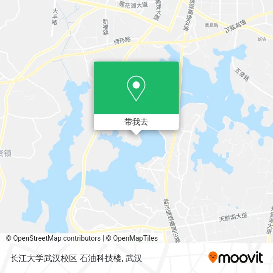 长江大学武汉校区 石油科技楼地图