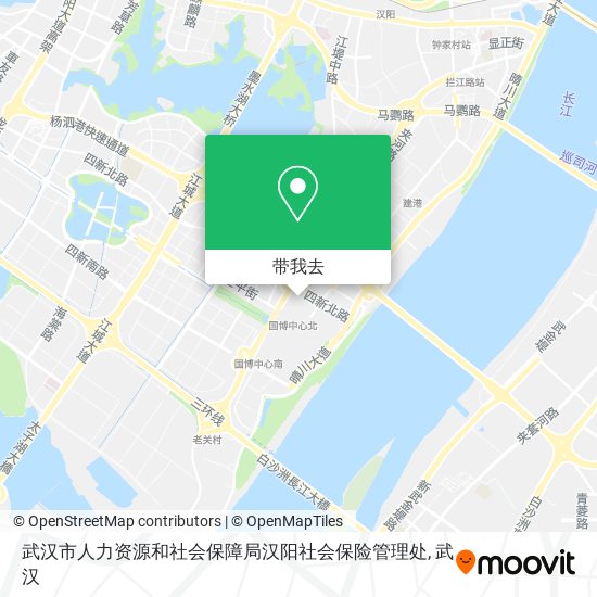 武汉市人力资源和社会保障局汉阳社会保险管理处地图