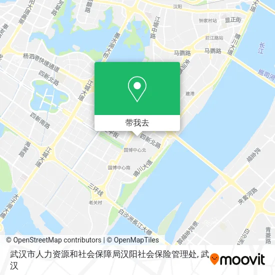 武汉市人力资源和社会保障局汉阳社会保险管理处地图