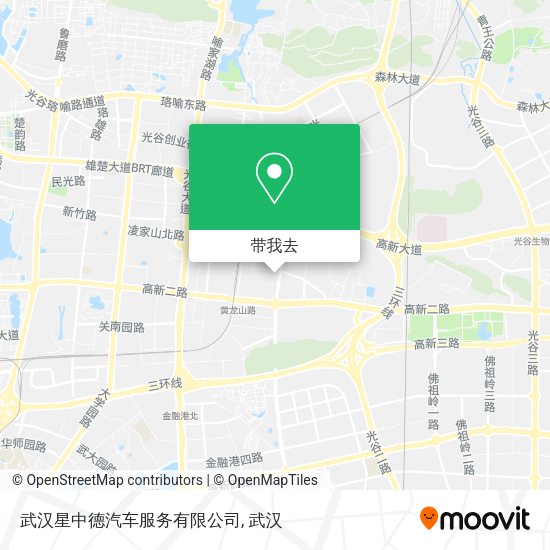 武汉星中德汽车服务有限公司地图
