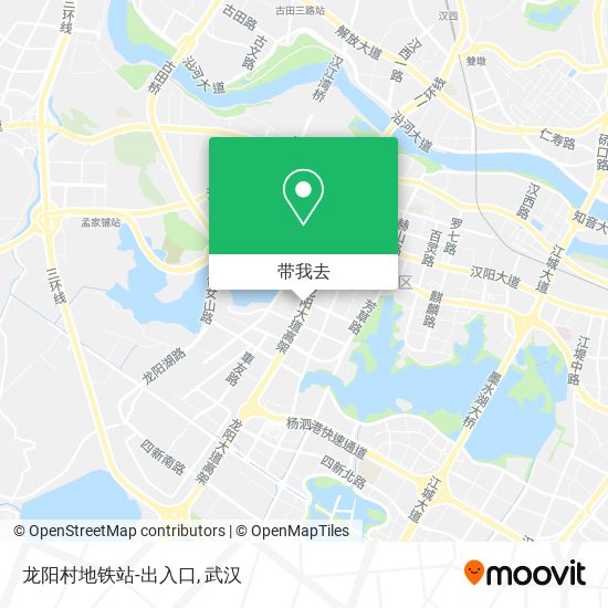龙阳村地铁站-出入口地图