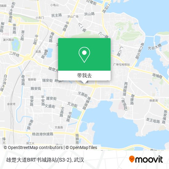 雄楚大道BRT书城路站(S3-2)地图