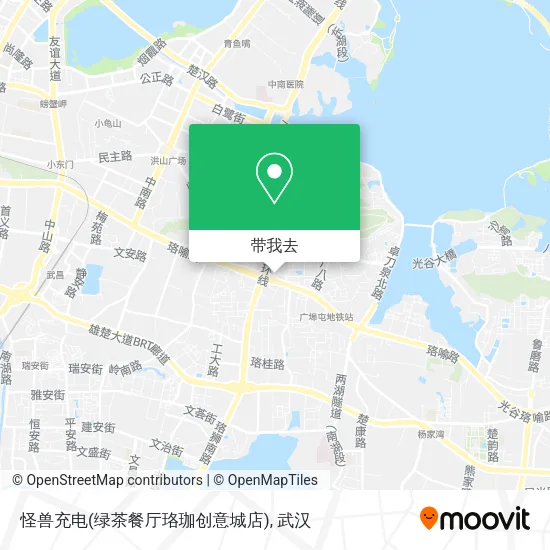 怪兽充电(绿茶餐厅珞珈创意城店)地图