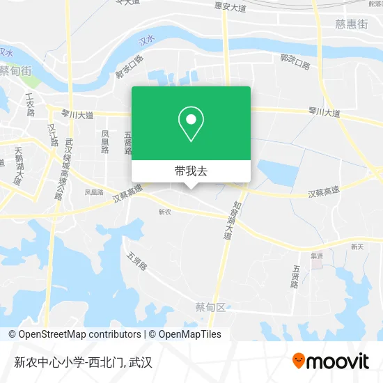新农中心小学-西北门地图
