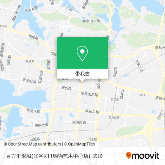 百方汇影城(光谷K11购物艺术中心店)地图