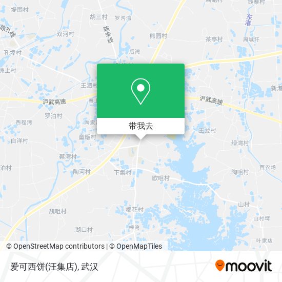 爱可西饼(汪集店)地图