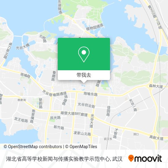 湖北省高等学校新闻与传播实验教学示范中心地图