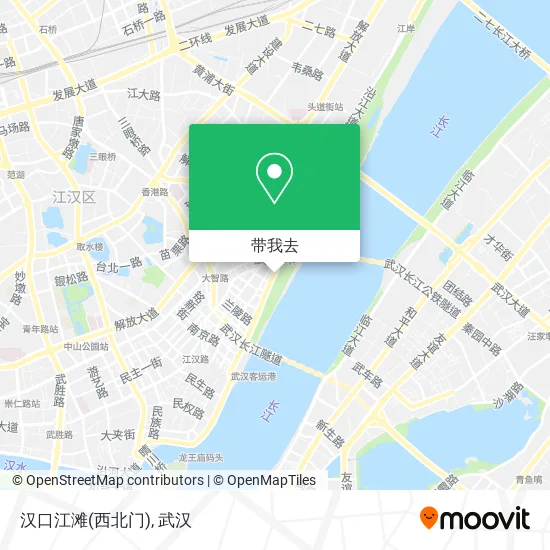 汉口江滩(西北门)地图
