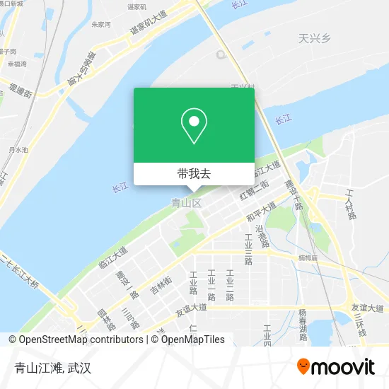青山江滩地图