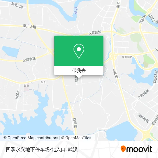 四季永兴地下停车场-北入口地图