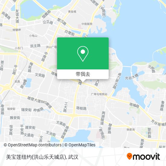 美宝莲纽约(洪山乐天城店)地图