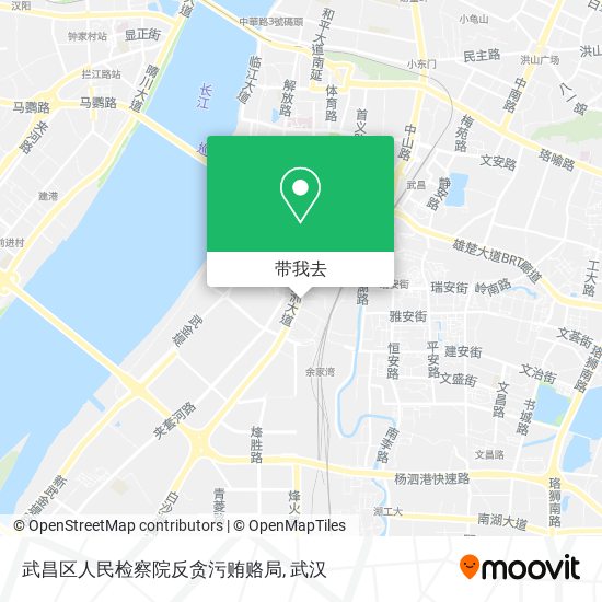武昌区人民检察院反贪污贿赂局地图