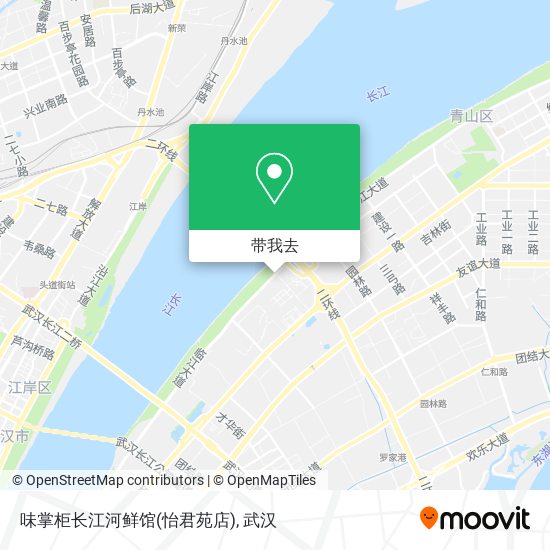 味掌柜长江河鲜馆(怡君苑店)地图