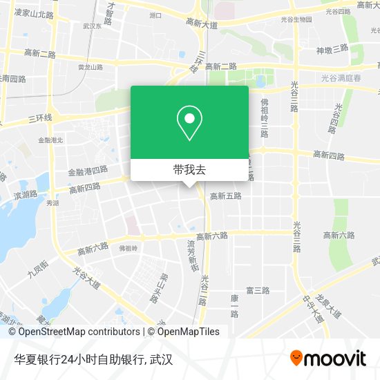 华夏银行24小时自助银行地图