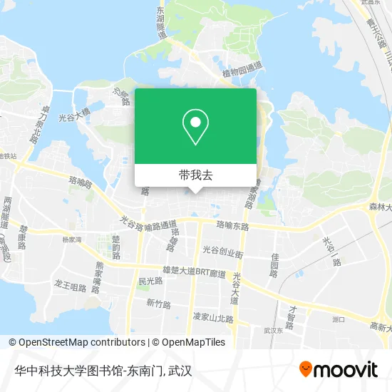 华中科技大学图书馆-东南门地图