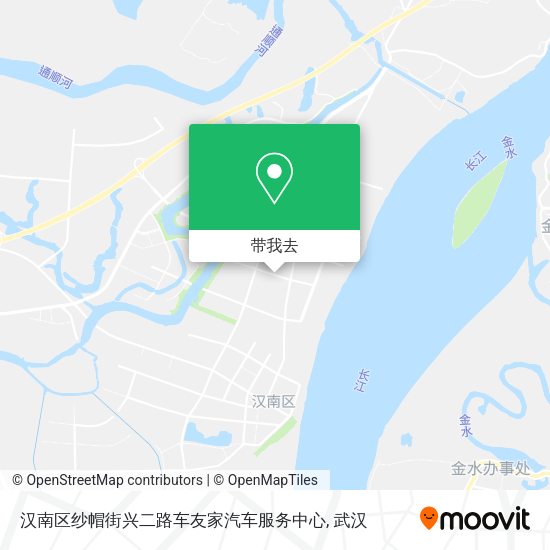汉南区纱帽街兴二路车友家汽车服务中心地图