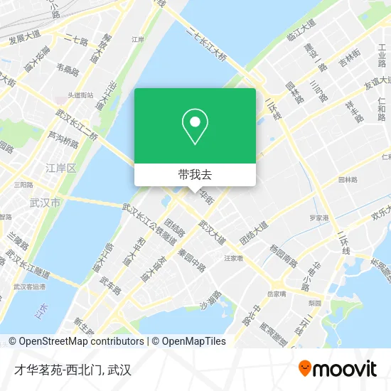 才华茗苑-西北门地图