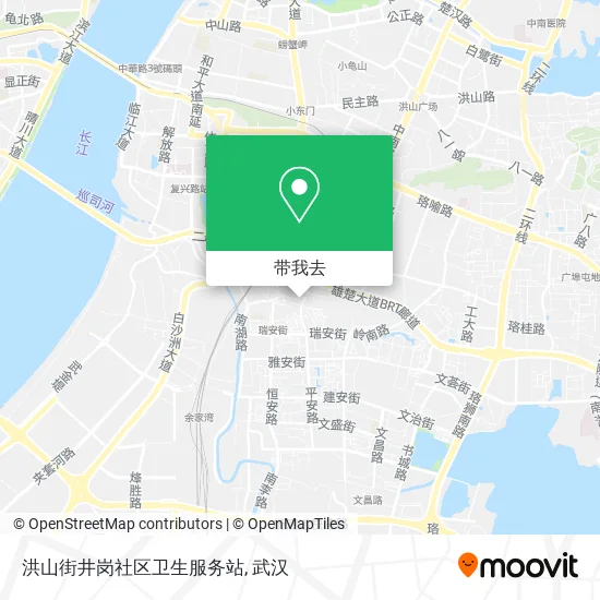 洪山街井岗社区卫生服务站地图