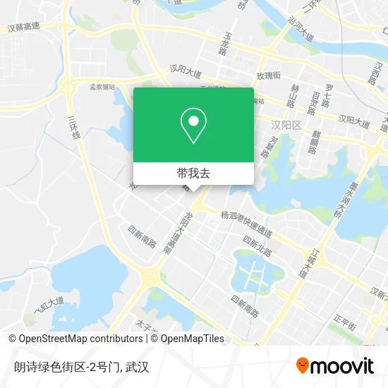 朗诗绿色街区-2号门地图