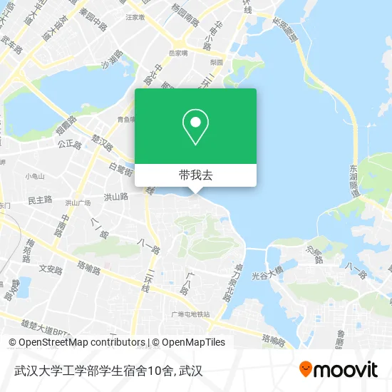武汉大学工学部学生宿舍10舍地图